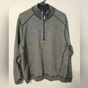 Tommy Bahamas Reverable Pullover With 1/4 Zip EUC